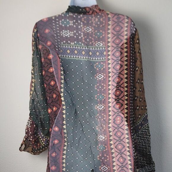 TEMPO PARIS Sheer Blouse - Picture 7 of 12